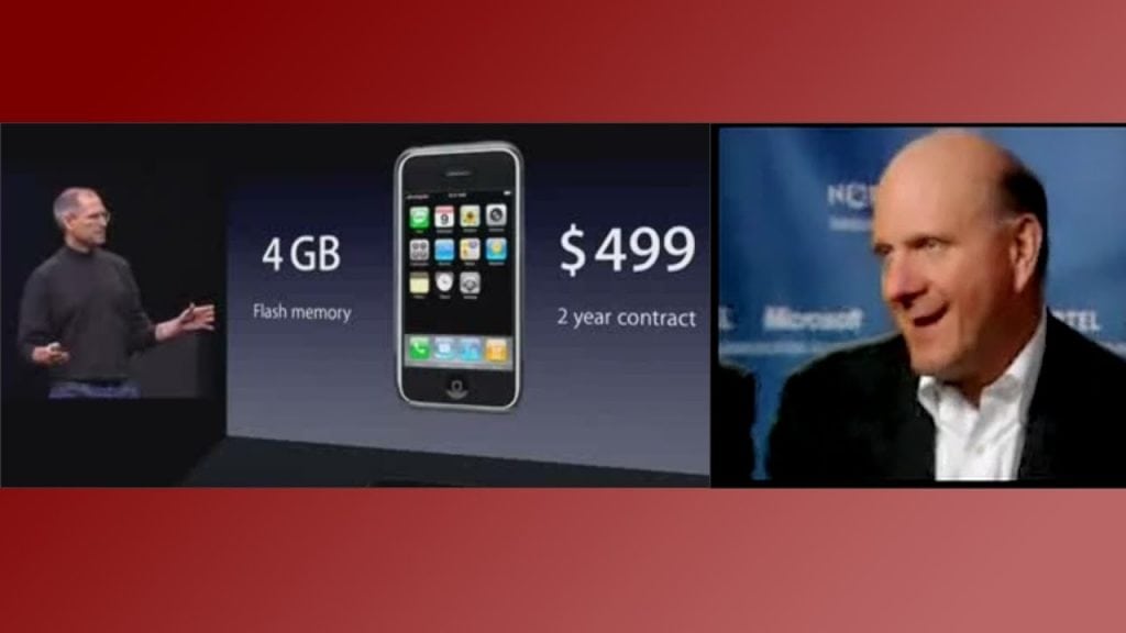 สตีฟ บอลเมอร์ CEO Microsoft ไม่เชื่อว่า iPhone จะมาเขย่าตลาดได้