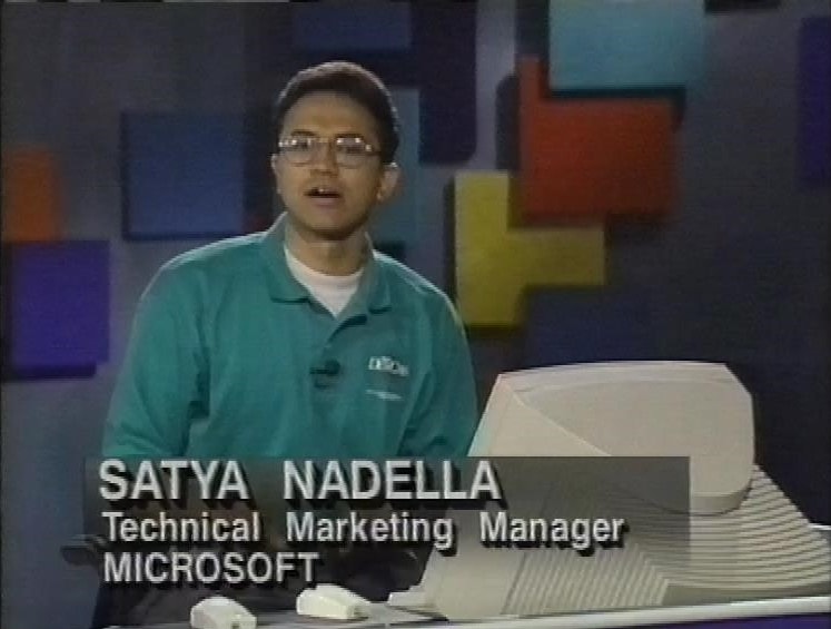 Satya เริ่มต้นกับ Microsoft ตั้งแต่พนักงานระดับล่างๆ  (CR:VHistory)