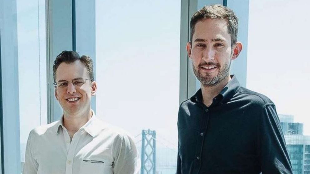 Kevin Systrom และ Mike Krieger สองผู้ก่อตั้ง Instagram (CR:ABCNews.go.com)