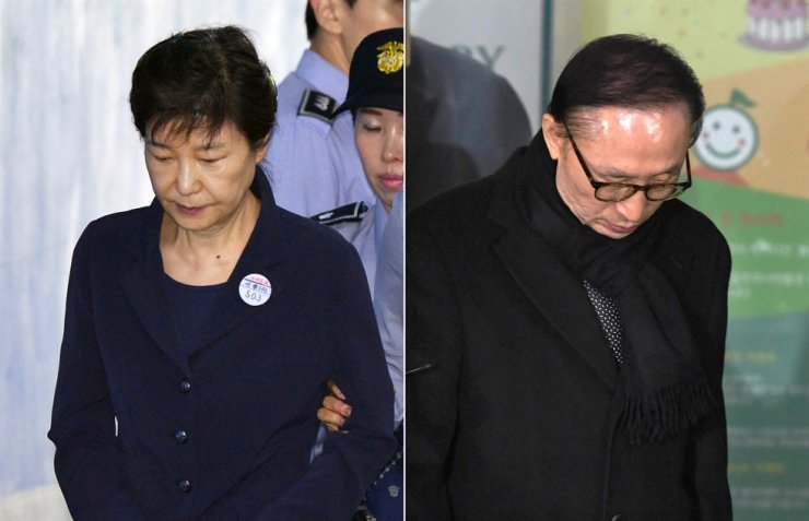 Park Geun-hye และ Lee Myung-bak ความคิดของประชาชนมีความแตกแยกเป็นอย่างมากว่าควรอภัยโทษให้ทั้งสองหรือไม่  (CR:Korean Times)